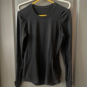 Lululemon long sleeve top black
